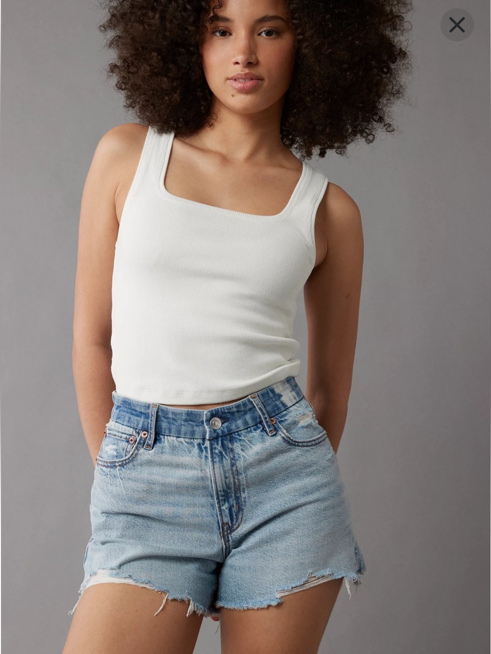 AE Strigid Curvy Super High-Waisted Relaxed Short